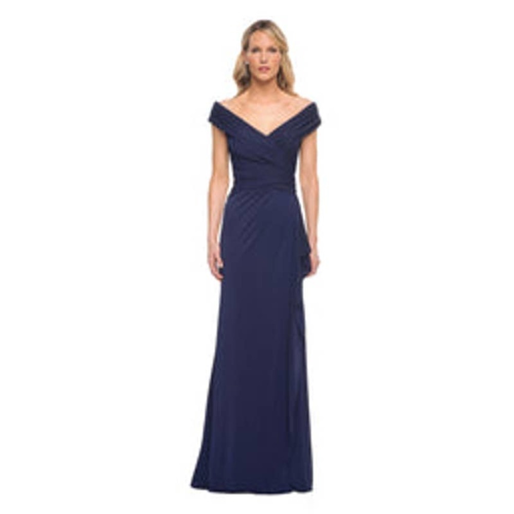 New La Femme Women's Navy Formal Dress Gown Size 4